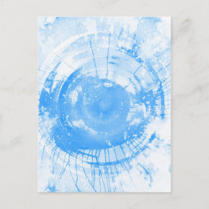 Abstrakter blauer Aquarellhintergrund, Textur. Postkarte