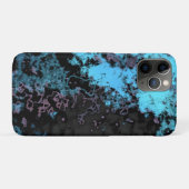 Abstrakter blauer, grauer und Lila Marmor Case-Mate iPhone Hülle (Rückseite (Horizontal))
