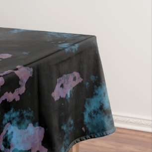 Abstrakter blauer, grauer und Lila Marmor Tischdecke