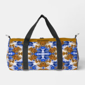 Abstrakter blauer Himmel und Wolken Duffle Bag (Vorderseite)