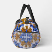 Abstrakter blauer Himmel und Wolken Duffle Bag (Rechts)