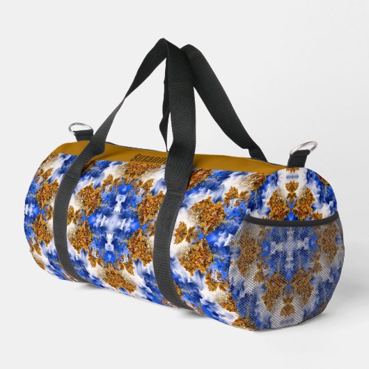 Abstrakter blauer Himmel und Wolken Duffle Bag (Rechte Ecke)
