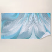 Abstrakter blauer Himmel und Wolken Strandtuch (Vorderseite)