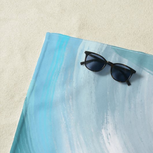 Abstrakter blauer Himmel und Wolken Strandtuch (Beispiel)