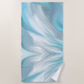 Abstrakter blauer Himmel und Wolken Strandtuch (Vorderseite)