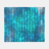 Abstrakter blauer Hintergrund Fleecedecke (Vorderseite (Horizontal))