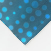 Abstrakter blauer Hintergrund Fleecedecke (Ecke)