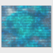 Abstrakter blauer Hintergrund Geschenkpapier (Flach)