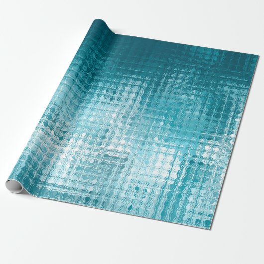 Abstrakter, blauer Hintergrund Geschenkpapier (Ungerollt)