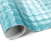 Abstrakter, blauer Hintergrund Geschenkpapier (Rolleneckpunkt)