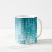 Abstrakter, blauer Hintergrund Kaffeetasse (VorderseiteRechts)