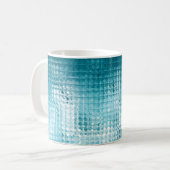 Abstrakter, blauer Hintergrund Kaffeetasse (Vorderseite Links)