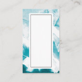 Abstrakter blauer Hintergrund | Künstlerisch Visitenkarte (Rückseite)