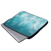 Abstrakter, blauer Hintergrund Laptopschutzhülle (Vorne Knopf)