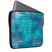 Abstrakter blauer Hintergrund Laptopschutzhülle (Vorne Rechts)