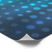 Abstrakter blauer Hintergrund Poster (Ecke)