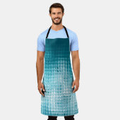 Abstrakter, blauer Hintergrund Schürze (Getragen)