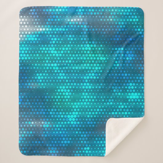 Abstrakter blauer Hintergrund Sherpadecke (Vorderseite)