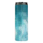 Abstrakter, blauer Hintergrund Thermosbecher (Rückseite)