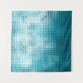 Abstrakter, blauer Hintergrund Wandteppich (Vorderseite (Horizontal))