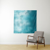 Abstrakter, blauer Hintergrund Wandteppich (Beispiel (Horizontal))