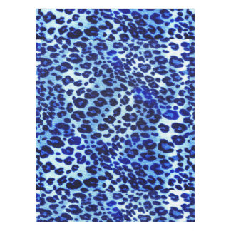 Abstrakter blauer Hipstercheetah-Tierdruck Tischdecke