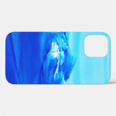 Abstrakter blauer Kunsthintergrund. Moderne Kunst. Case-Mate iPhone Hülle (Rückseite (Horizontal))