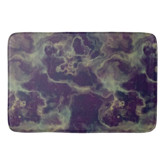 abstrakter blauer Marmor Badematte (Vorderseite)