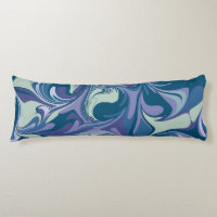 Abstrakter blauer Marmor Swirl Stilvoll farbenfroh