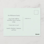 Abstrakter blauer Marmor Wir haben den Adresswechs Postkarte (Rückseite)