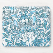 Abstrakter Blauer Ozean Mousepad (Vorne)