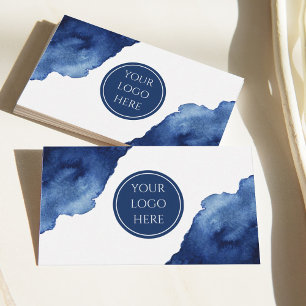 Abstrakter Blauer Ozean Visitenkarte