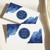 Abstrakter Blauer Ozean Visitenkarte