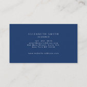 Abstrakter Blauer Ozean Visitenkarte (Rückseite)