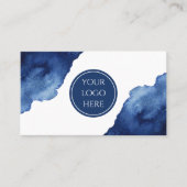 Abstrakter Blauer Ozean Visitenkarte (Vorderseite)