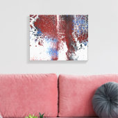Abstrakter Blauer Rost Leinwanddruck (Insitu (Wohnzimmer))