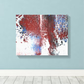 Abstrakter Blauer Rost Leinwanddruck (Insitu (Holzboden))