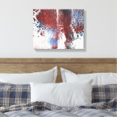 Abstrakter Blauer Rost Leinwanddruck (Insitu (Schlafzimmer))
