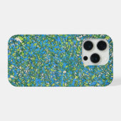 Abstrakter blauer Spritzer für Kunstliebhaber Mod iPhone Hülle (Rückseite (Horizontal))