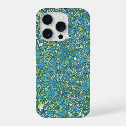 Abstrakter blauer Spritzer für Kunstliebhaber Mod iPhone Hülle (Rückseite)