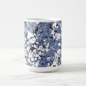 Abstrakter blauer Spritzer Kaffeetasse (Mittel)