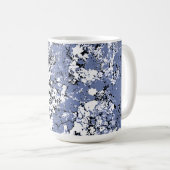 Abstrakter blauer Spritzer Kaffeetasse (VorderseiteRechts)