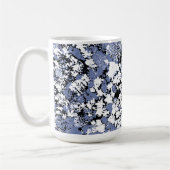 Abstrakter blauer Spritzer Kaffeetasse (Links)