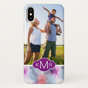 Abstrakter blauer u. rosa Watercolor addieren Case-Mate iPhone Hülle