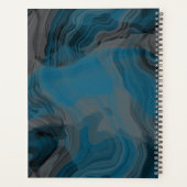 Abstrakter blauer und grauer Marmor Planer (Rückseite)