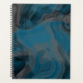 Abstrakter blauer und grauer Marmor Planer (Vorderseite)