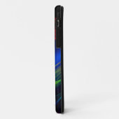 Abstrakter blauer und grüner Swirl-Effekt Case-Mate iPhone Hülle (Hinten/Links)