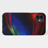 Abstrakter blauer und grüner Swirl-Effekt Case-Mate iPhone Hülle (Rückseite (Horizontal))