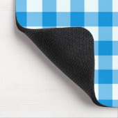Abstrakter blauer und weißer Büffel Mousepad (Ecke)