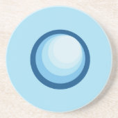 Abstrakter blauer Untersetzer (Vorne)